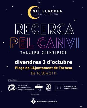 Cartell Nit Europea de la Recerca a Tortosa